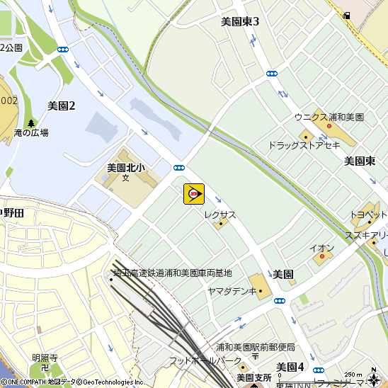 （株）ビッグモーター　浦和美園店付近の地図